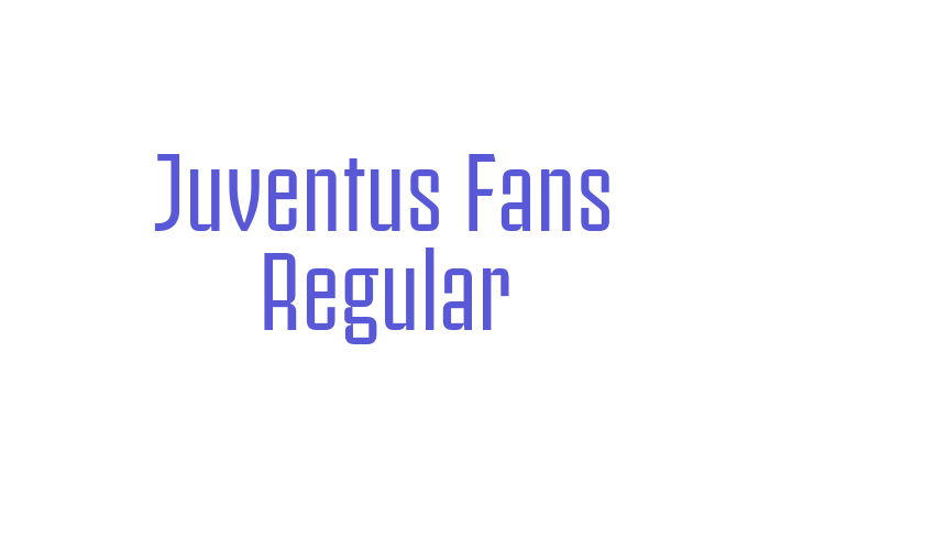 Juventus Fans Regular Font Download