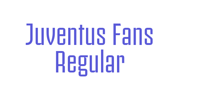 Juventus Fans Regular Font