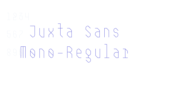 Juxta Sans Mono-Regular font free