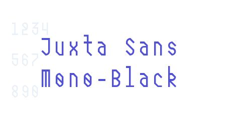 Juxta Sans Mono-Black