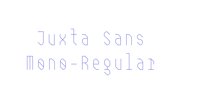 Juxta Sans Mono-Regular Font Download