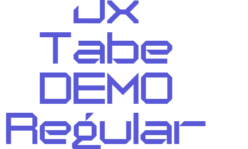 Jx Tabe DEMO Regular Font Download