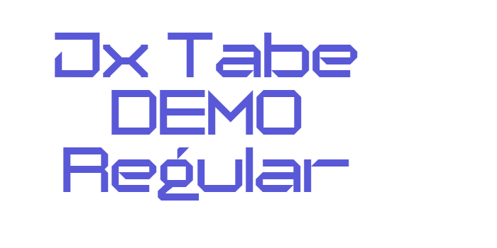 Jx Tabe DEMO Regular Font Download