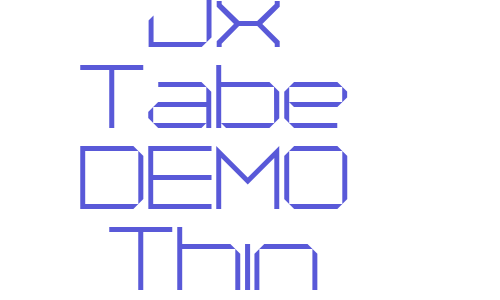 Jx Tabe DEMO Thin Font Download