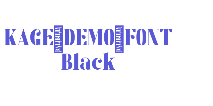 KAGE_DEMO_FONT Black Font Download