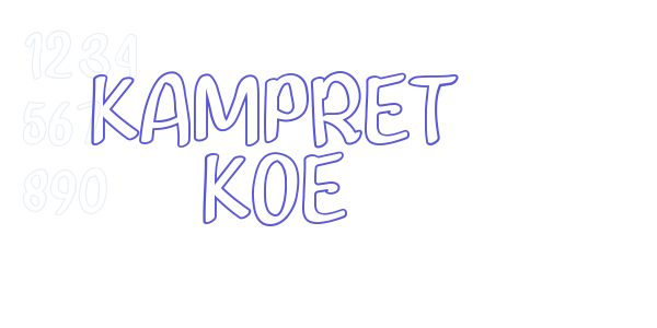 KAMPRET KOE font free