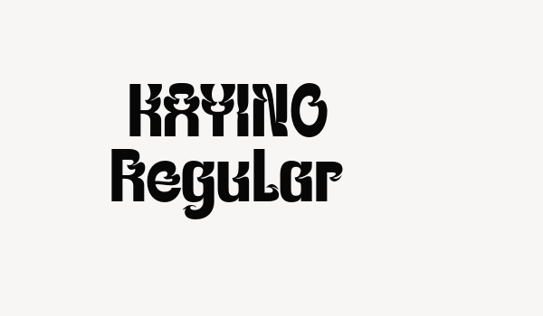 KAYINO Regular Font