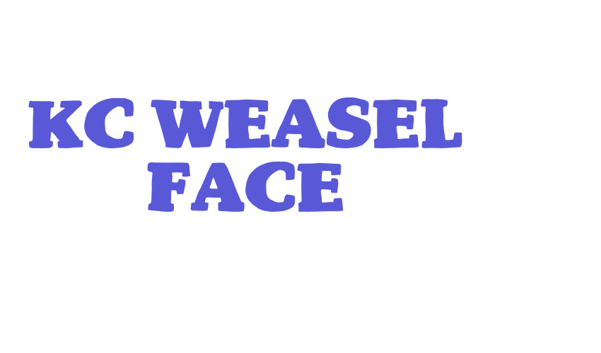 KC Weasel Face Font Download