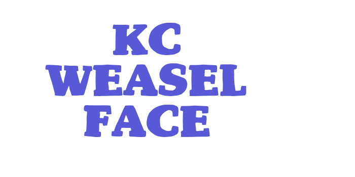 KC Weasel Face Font Download