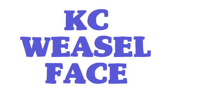 KC Weasel Face Font