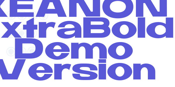 KEANON ExtraBold Demo Version font free