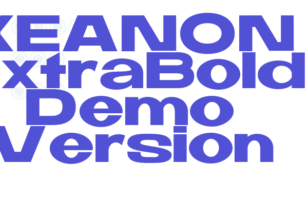 KEANON ExtraBold Demo Version