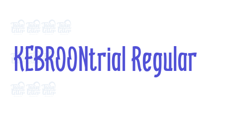 KEBROONtrial Regular-font-download