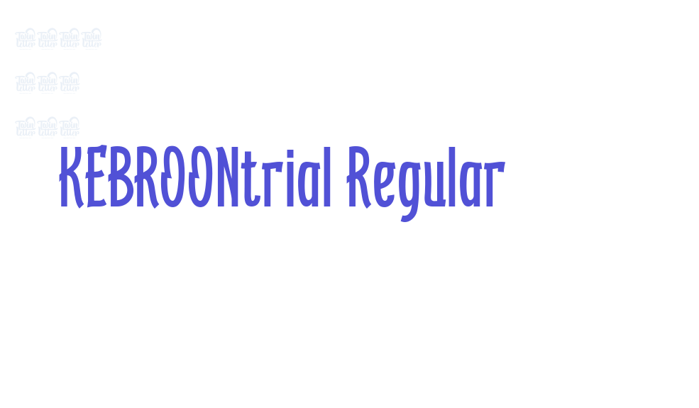 KEBROONtrial Regular-font-download