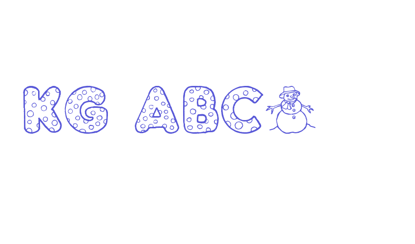 KG ABCs Font Download