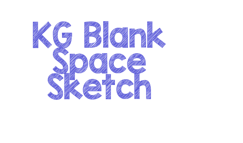 KG Blank Space Sketch Font Download