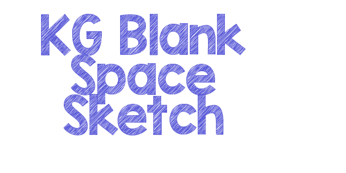 KG Blank Space Sketch Font Download