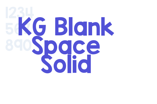 KG Blank Space Solid Font Download