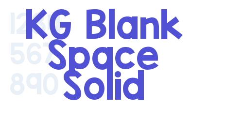 KG Blank Space Solid-font-download
