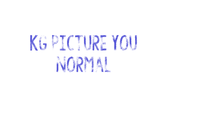 KG Picture You Normal Font