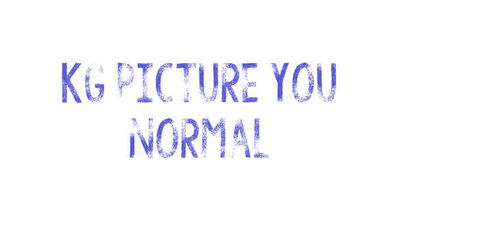 KG Picture You Normal Font Download