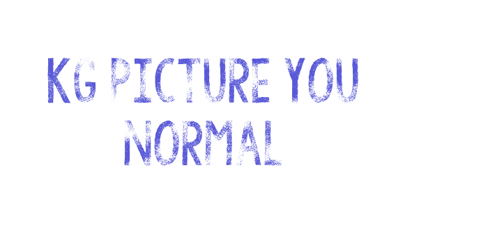 KG Picture You Normal Font