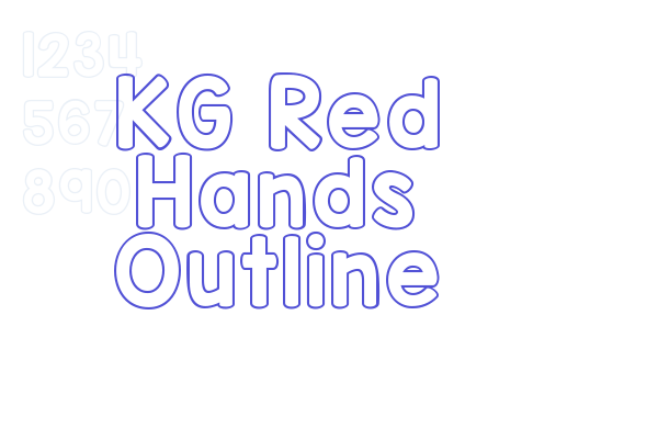 KG Red Hands Outline