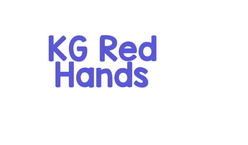 KG Red Hands Font