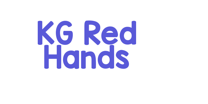 KG Red Hands Font Download