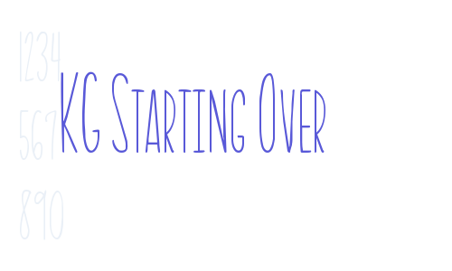 KG Starting Over Font Download