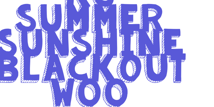 KG Summer Sunshine Blackout W00 Font Download