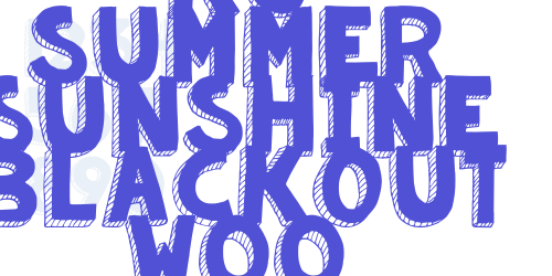 KG Summer Sunshine Blackout W00-font-download