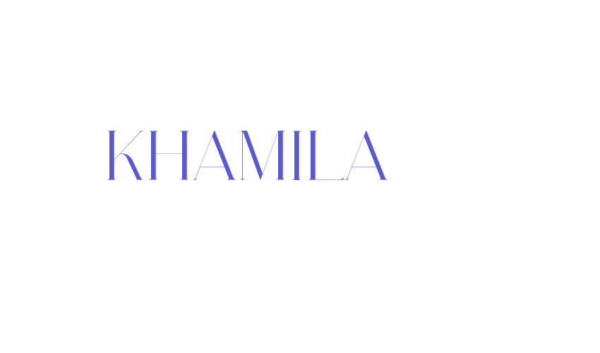 KHAMILA Font Download