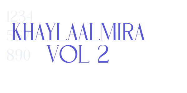 KHAYLAALMIRA VOL 2 font