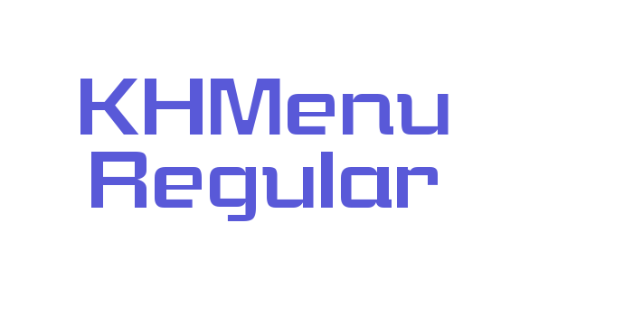 KHMenu Regular Font Download