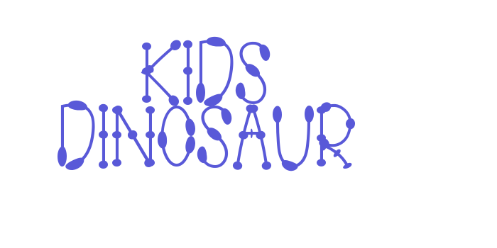 KIDS DINOSAUR Font