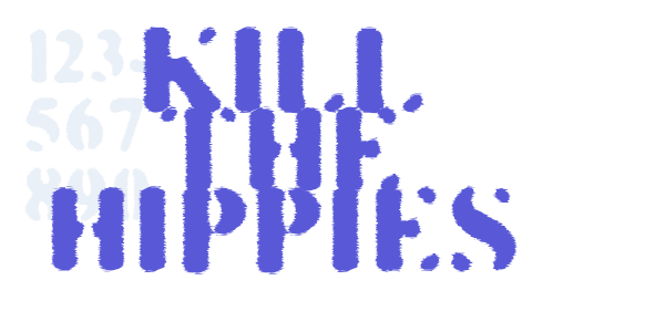 KILL THE HIPPIES font free