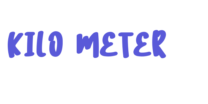 KILO METER Font Download