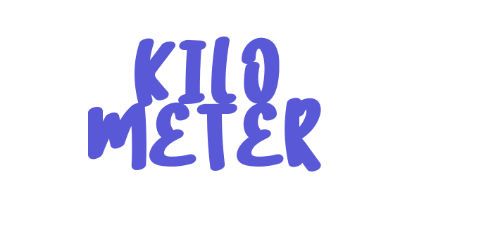 KILO METER Font