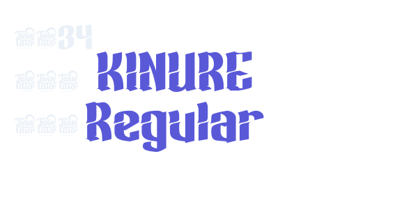 KINURE Regular font