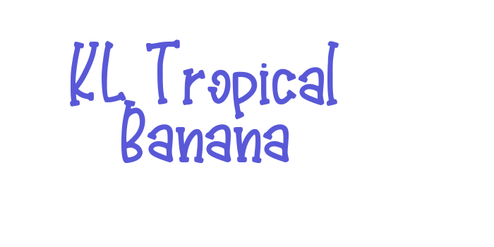 KL Tropical Banana Font Download