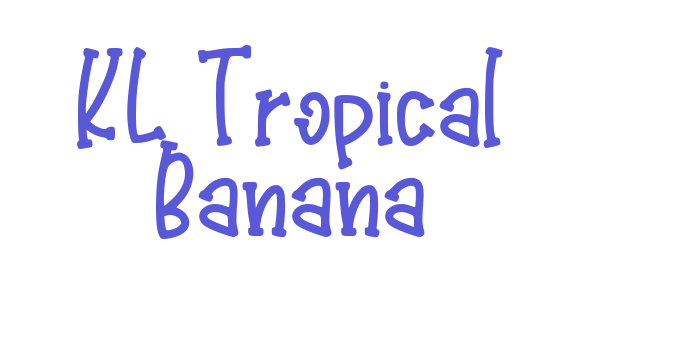 KL Tropical Banana Font