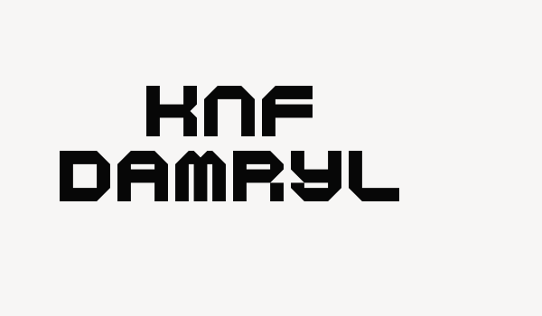 KNF DAMRYL Font