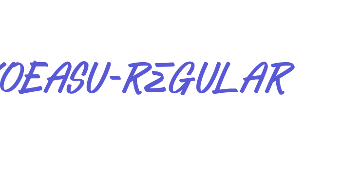 KOEASU-Regular Font Download