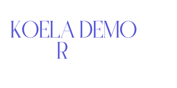 KOELA DEMO Regular font free