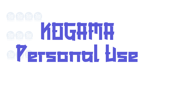 KOGAMA Personal Use font free