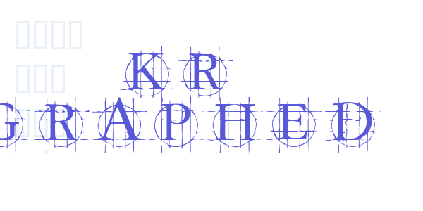 KR Graphed font free