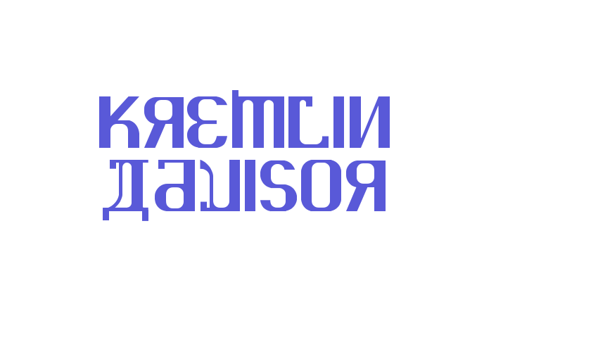 KREMLIN ADVISOR Font Download