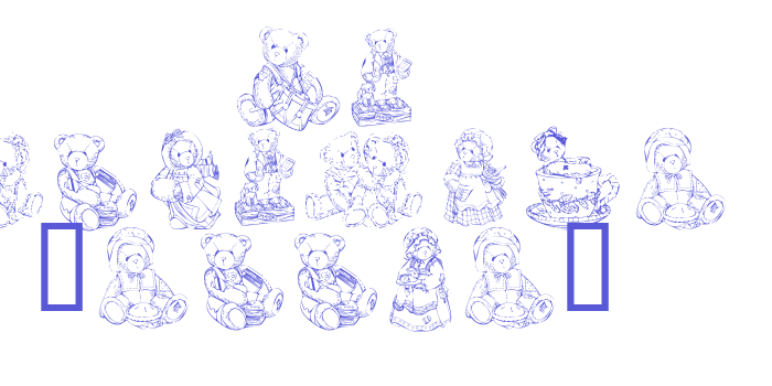 KR Adorable Teddies Font