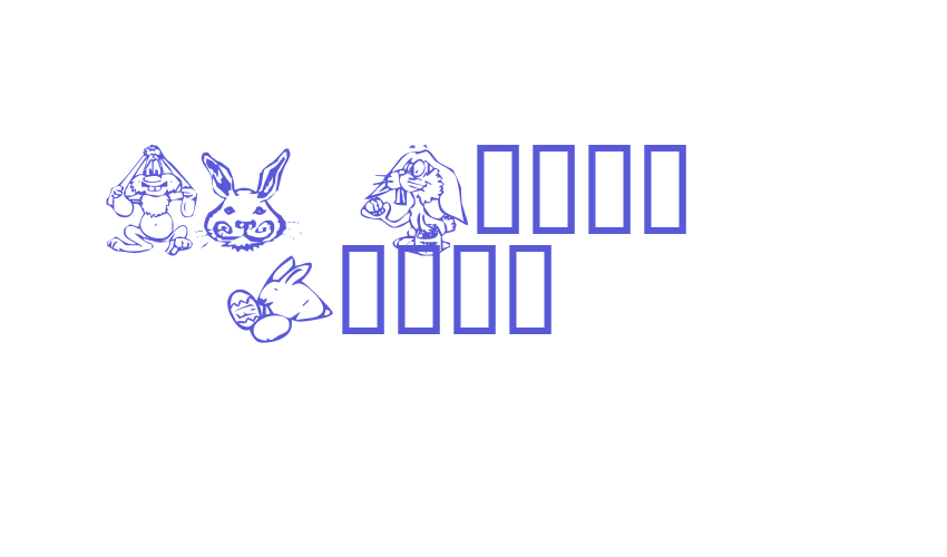 KR Bunny Dings Font Download